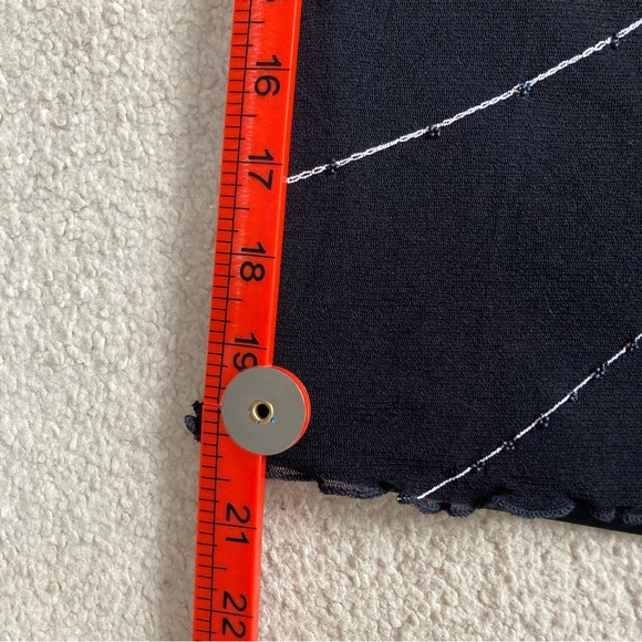 VINTAGE BNWT Deadstock BHS Ladies Women Mesh beaded Sheer Top Tee T-Shirt - Picture 6 of 11